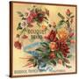 Bouquet Brand - California - Citrus Crate Label-Lantern Press-Stretched Canvas