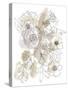 Bouquet Burst II - Neutral-Katrien Soeffers-Stretched Canvas