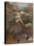 Bouquet dancer. Around 1895-1900. Oil on canvas.-Edgar Degas-Stretched Canvas