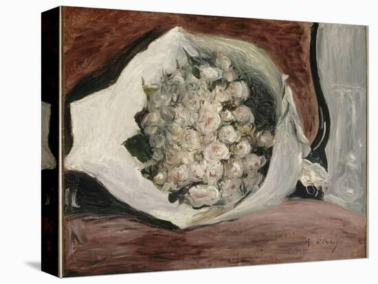 Bouquet dans une loge-Pierre-Auguste Renoir-Stretched Canvas