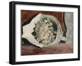 Bouquet dans une loge-Pierre-Auguste Renoir-Framed Giclee Print