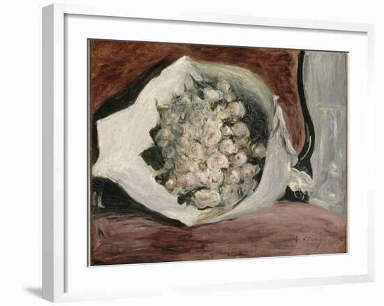 Bouquet dans une loge-Pierre-Auguste Renoir-Framed Giclee Print