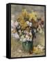 Bouquet de chrysanthèmes dans un vase-Pierre-Auguste Renoir-Framed Stretched Canvas