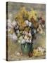 Bouquet de chrysanthèmes dans un vase-Pierre-Auguste Renoir-Stretched Canvas