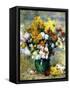 Bouquet de chrysanthèmes-Pierre-Auguste Renoir-Framed Stretched Canvas