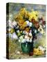 Bouquet de chrysanthèmes-Pierre-Auguste Renoir-Stretched Canvas