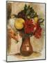 Bouquet de Fleurs au Pichet de Terre-Pierre-Auguste Renoir-Mounted Giclee Print