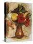 Bouquet de Fleurs au Pichet de Terre-Pierre-Auguste Renoir-Stretched Canvas