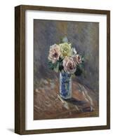 Bouquet de fleurs-Gustave Caillebotte-Framed Giclee Print