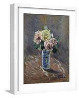 Bouquet de fleurs-Gustave Caillebotte-Framed Giclee Print