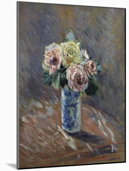 Bouquet de fleurs-Gustave Caillebotte-Mounted Giclee Print