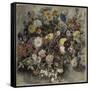 Bouquet de fleurs-Eugene Delacroix-Framed Stretched Canvas