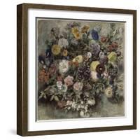 Bouquet de fleurs-Eugene Delacroix-Framed Giclee Print