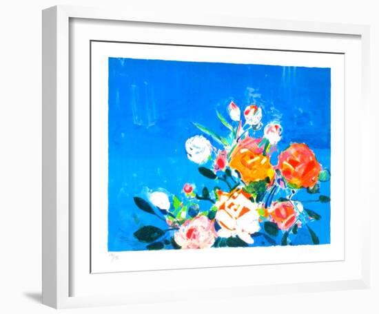 Bouquet de roses I-Gilles Gorriti-Framed Limited Edition