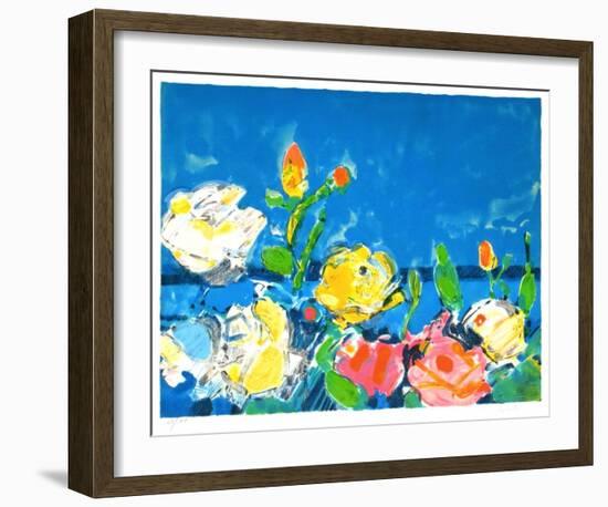 Bouquet de roses II-Gilles Gorriti-Framed Limited Edition