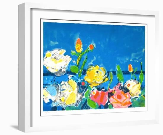 Bouquet de roses II-Gilles Gorriti-Framed Limited Edition