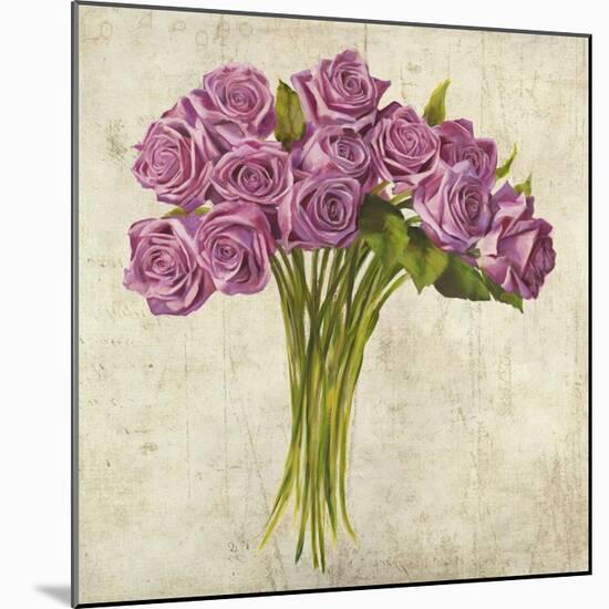 Bouquet de Roses, Violet-Leonardo Sanna-Mounted Art Print