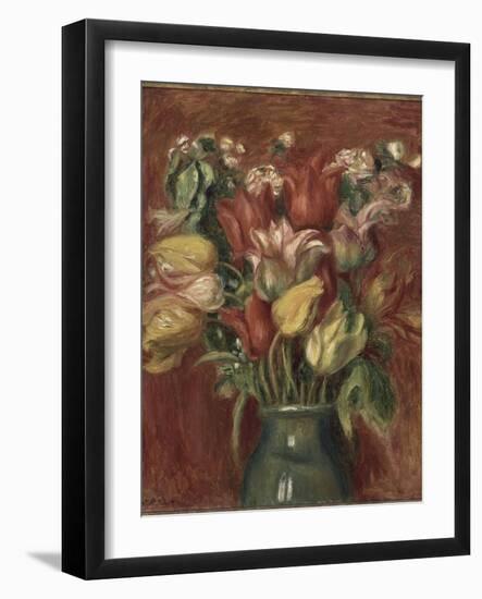 Bouquet de tulipes-Pierre-Auguste Renoir-Framed Giclee Print