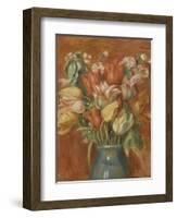 Bouquet de tulipes-Pierre-Auguste Renoir-Framed Giclee Print