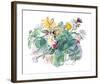 Bouquet des fleurs-Raoul Dufy-Framed Giclee Print