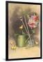 Bouquet Drying with Garden Implements-null-Framed Art Print