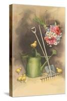 Bouquet Drying with Garden Implements-null-Stretched Canvas