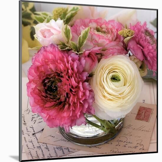 Bouquet et Cartes-Catherine Beyler-Mounted Art Print