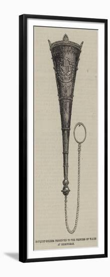 Bouquet-Holder Presented to the Princess of Wales at Birmingham-null-Framed Giclee Print