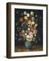 Bouquet in a Blue Vase-Jan Brueghel the Elder-Framed Art Print