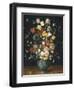 Bouquet in a Blue Vase-Jan Brueghel the Elder-Framed Art Print