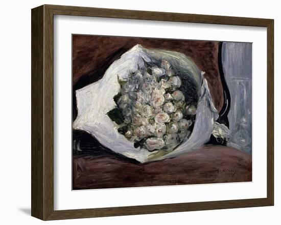 Bouquet in a Chair-Pierre-Auguste Renoir-Framed Giclee Print