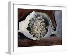 Bouquet in a Chair-Pierre-Auguste Renoir-Framed Giclee Print