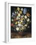 Bouquet in a Clay Vase-Jan Brueghel the Elder-Framed Art Print