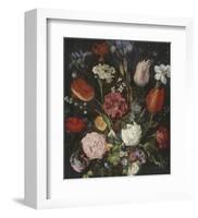 Bouquet In A Glass Vase-Pieter Bruegel the Elder-Framed Giclee Print