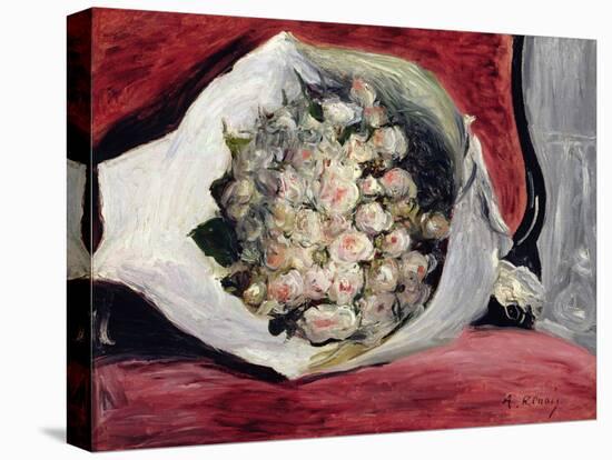 Bouquet in a Theatre Box, C.1878-80-Pierre-Auguste Renoir-Stretched Canvas