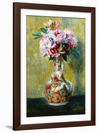 Bouquet in a Vase-Pierre-Auguste Renoir-Framed Giclee Print