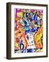 bouquet in blue color,2017-Alex Caminker-Framed Giclee Print