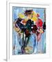 Bouquet in Blue-Hooshang Khorasani-Framed Art Print