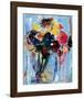 Bouquet in Blue-Hooshang Khorasani-Framed Art Print