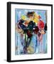 Bouquet in Blue-Hooshang Khorasani-Framed Art Print