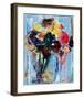 Bouquet in Blue-Hooshang Khorasani-Framed Art Print