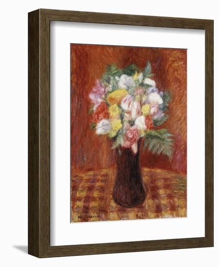 Bouquet in Purple Vase-William James Glackens-Framed Giclee Print