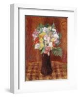 Bouquet in Purple Vase-William James Glackens-Framed Giclee Print