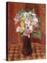 Bouquet in Purple Vase-William James Glackens-Stretched Canvas
