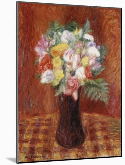 Bouquet in Purple Vase-William James Glackens-Mounted Giclee Print