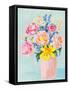 Bouquet in Vase-Ania Zwara-Framed Stretched Canvas