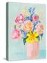 Bouquet in Vase-Ania Zwara-Stretched Canvas