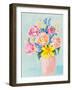 Bouquet in Vase-Ania Zwara-Framed Art Print