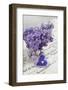 Bouquet, Lilac, Blossoms, Mauve, Violet, Vase, Spring, Heart-Andrea Haase-Framed Photographic Print