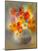 Bouquet Nasturtiums-Skarlett-Mounted Giclee Print